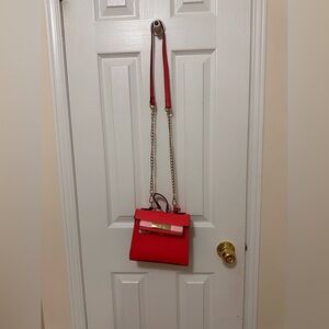 Call It Spring Red & Pink Mini Satchel Crossbody Bag